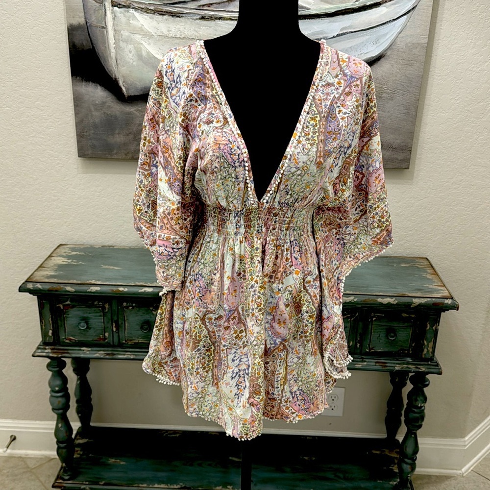 Victoria secret boho bikini and cover.